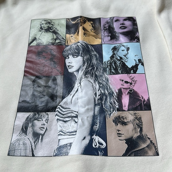 Taylor Swift cream Eras Tour hoodie - Picture 2 of 4
